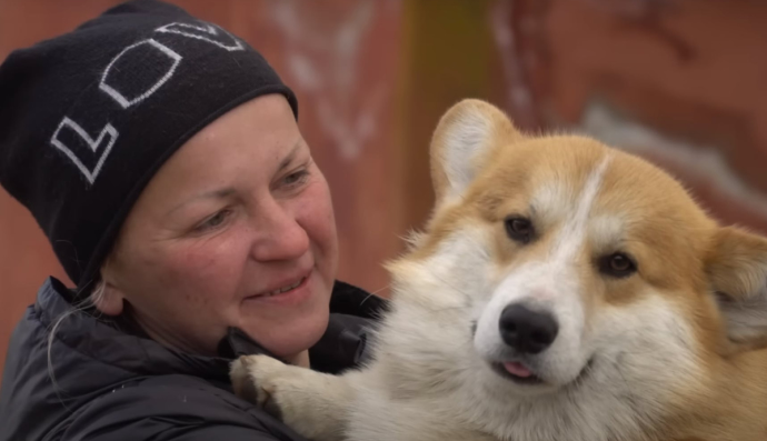 Світлана Барда та песик