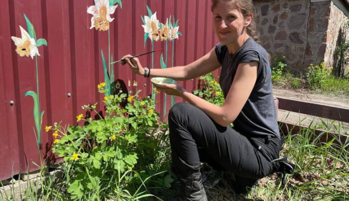 Рисунки на заборах