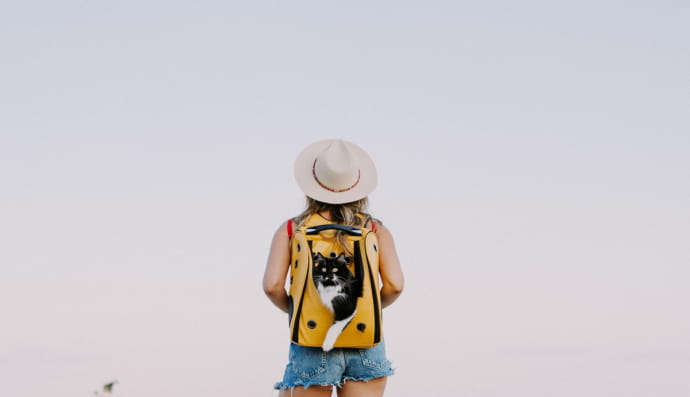 Женщина с кошкой 