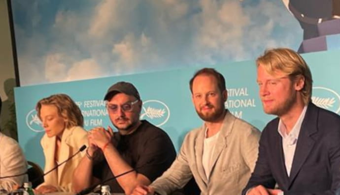 Серебренников на пресс-конференции Каннского кинофестиваля