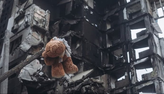 Будинок, зруйнований рашистами