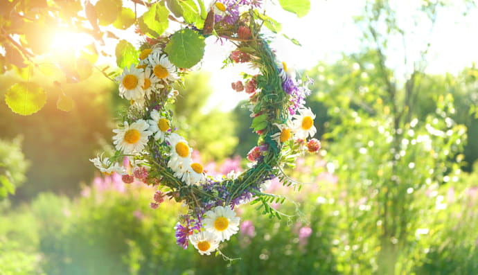 Вінок із дикої квітки