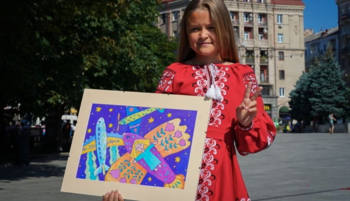 Картину 11-летней школьницы из Волыни продали на аукционе за более 50 тыс. грн