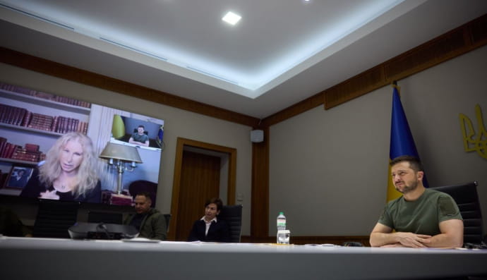 Барбара Стрейзанд, Владимир Зеленский