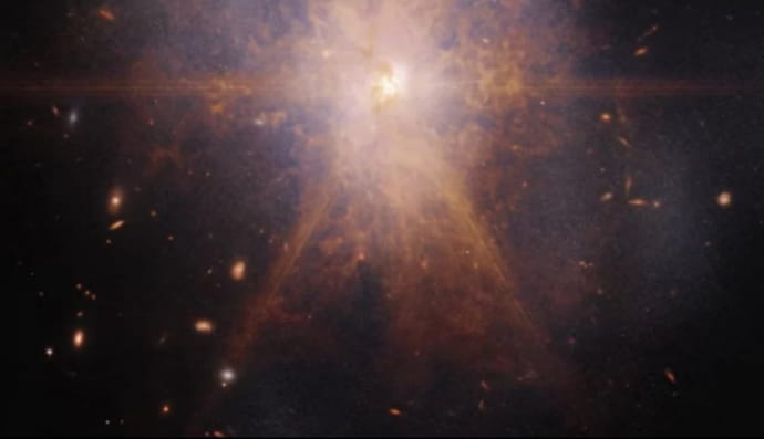 столкновение двух галактик