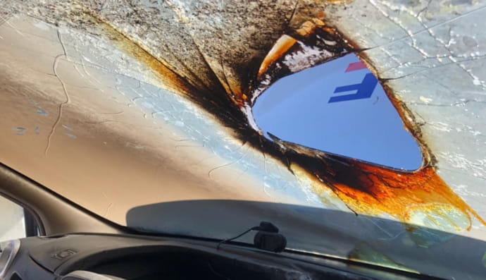 Сгоревший автомобиль