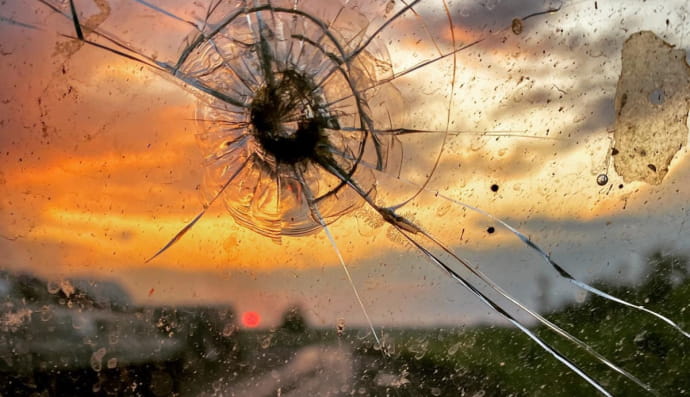 Восход солнца над Бахмутом