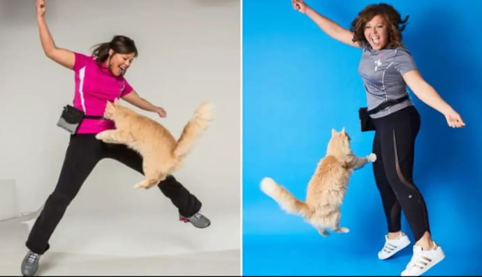 Кошка и его хозяйка