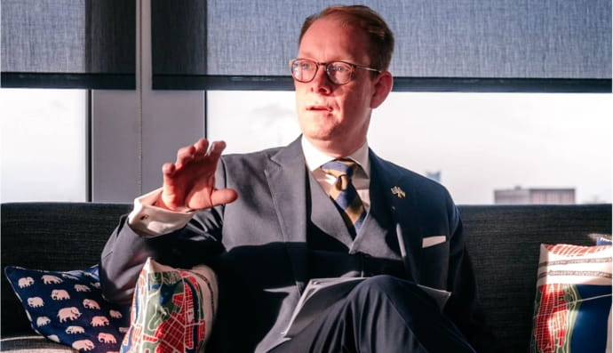 Министр иностранных дел Швеции Тобиас Бильстрем