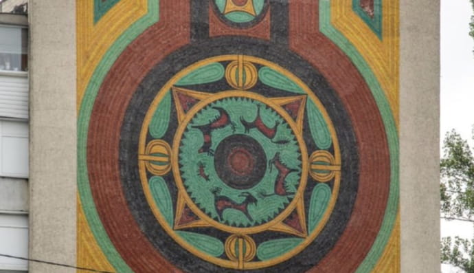 панно на проспекте Глушкова в Киеве