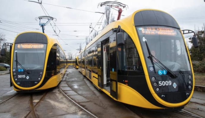 Нові трамваї у Києві