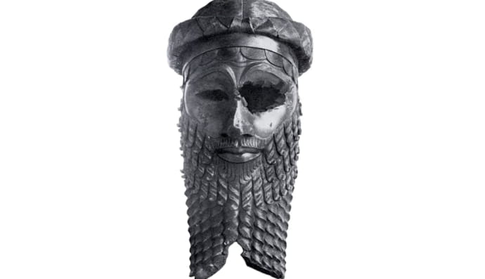 Бронзова голова скульптури царя Аккаду, імовірно, Саргона