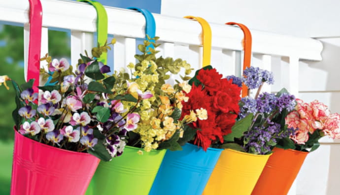 цветы на балконе