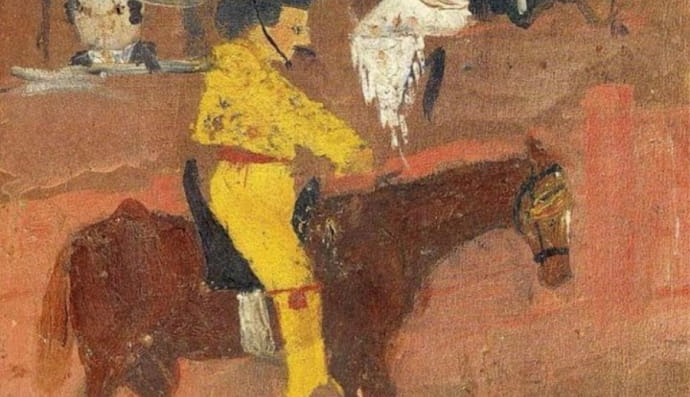 Пабло Пікассо почав малювати в три роки. Коли йому було вісім років, натхненний боєм биків, на якому він був разом із батьком, він створив маленьку картину маслом із зображенням Пікадора