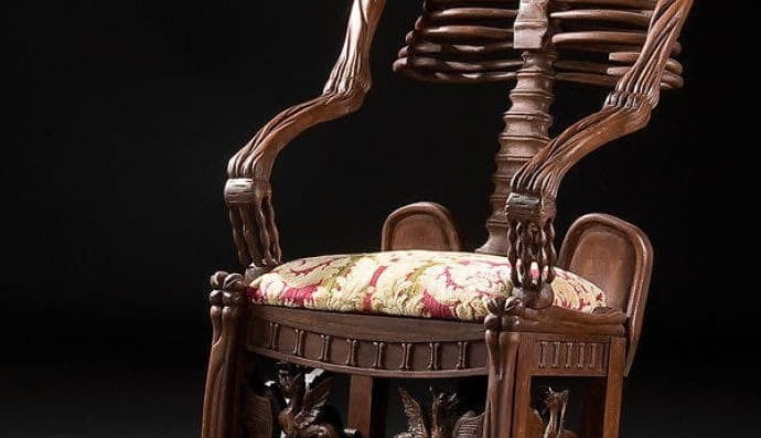 Крісло-гойдалка-скелет, 19 століття