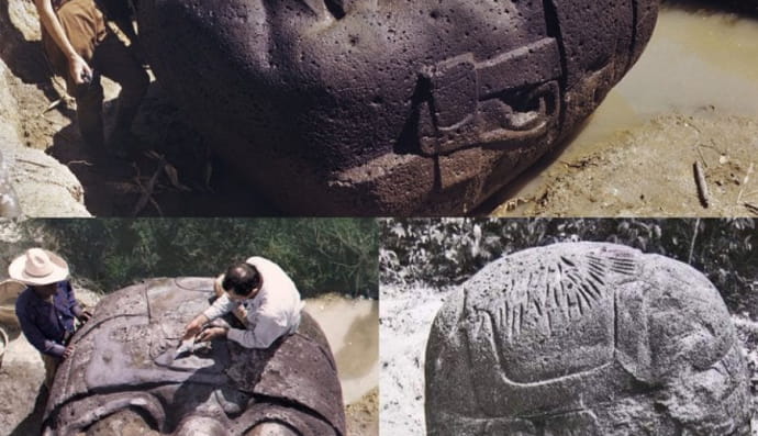 Колоссальные каменные головы ольмеков. Считается, что ольмеки, первая крупная цивилизация Мезоамерики, преуспели в Веракрусе и Табаско с 1200 по 400 гг. до н. и таинственным образом исчезли в 4 веке до н.