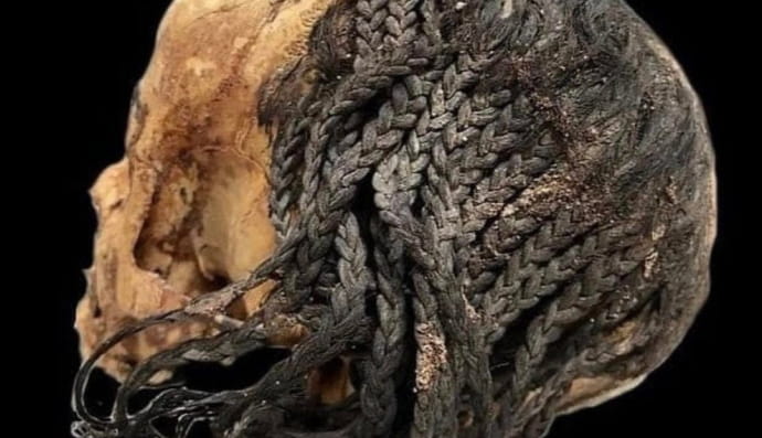 Невероятная 3300-летняя прическа на сохранившейся древней египетской голове