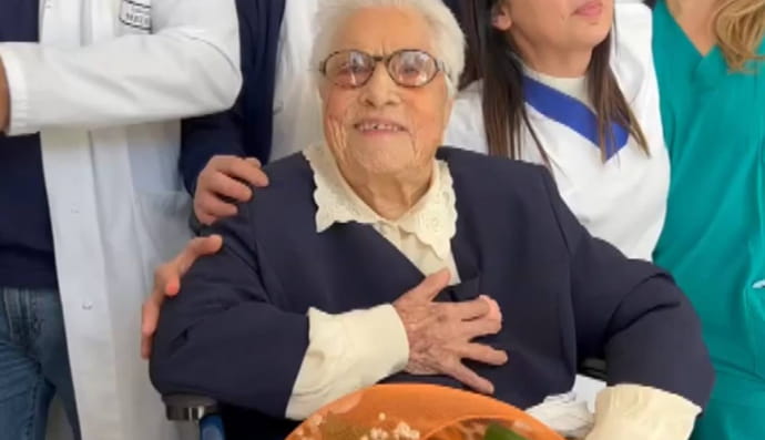 109-летняя долгожительница Мария Долорес