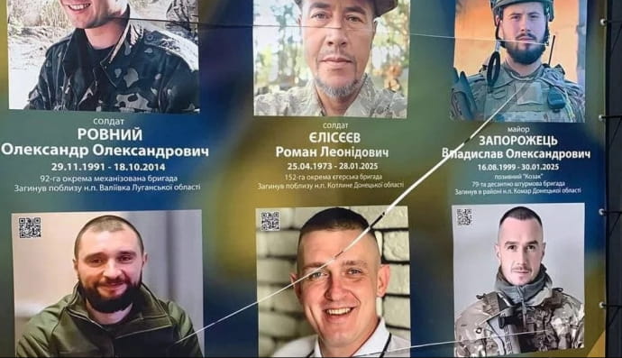 Портрети загиблих захисників