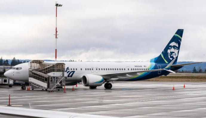 Літак Boeing 737 Max-9 авіакомпанії Alaska Airlines