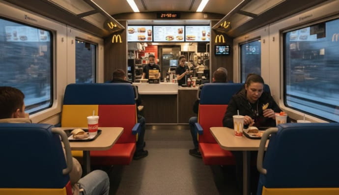 McDonald's у потязі