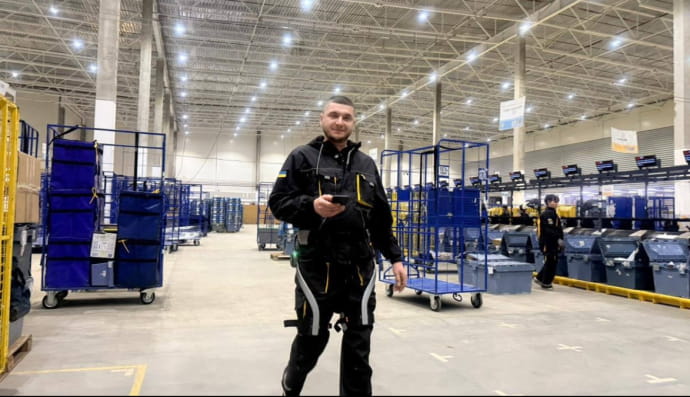 Тестування екзоскелету, Укрпошта