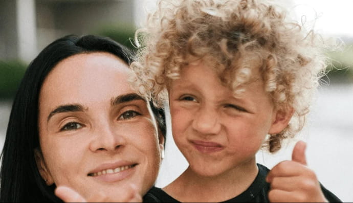 Інна Мірошниченко і її син Марсель