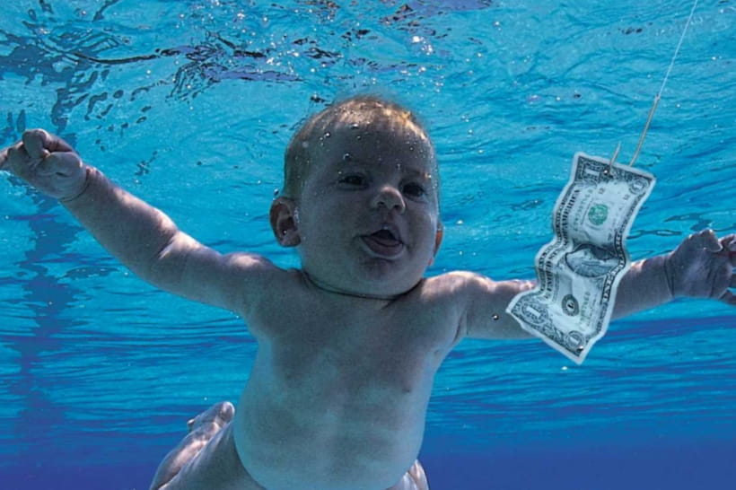 Обложка альбома гранж-группы Nirvana под названием Nevermind