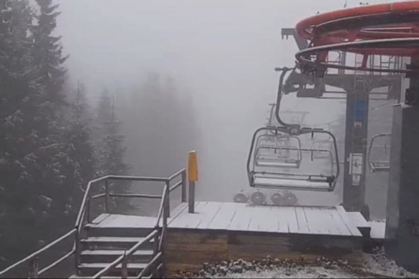 Снег в Карпатах