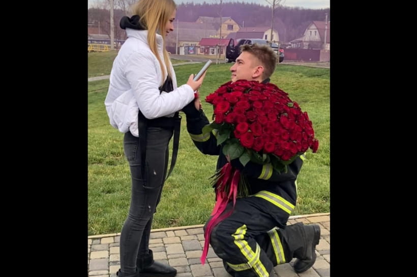 Рятувальник Дмитро та його кохана Анастасія