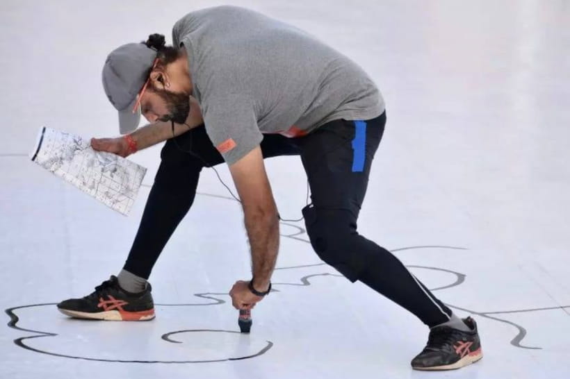 Художник з Індії створив найбільший у світі малюнок та потрапив до Книги рекордів Гіннеса