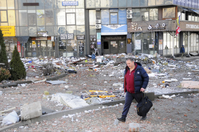 Киев, последствия обстрелов