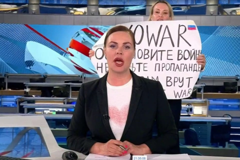 Протест на російському телебаченні