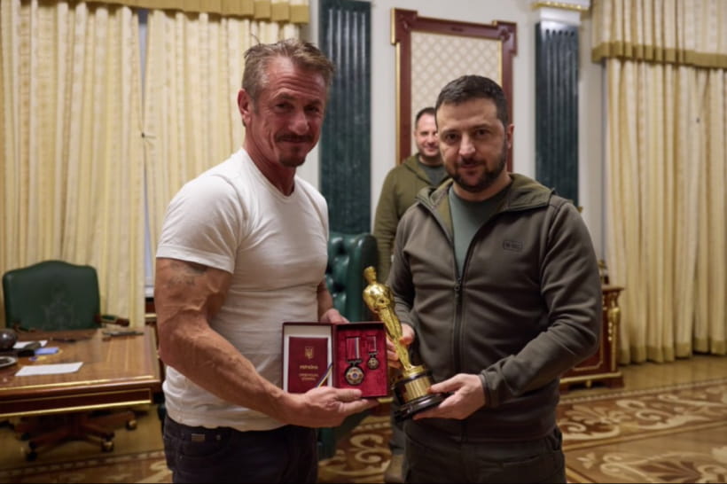 Шон Пенн і Володимир Зеленський