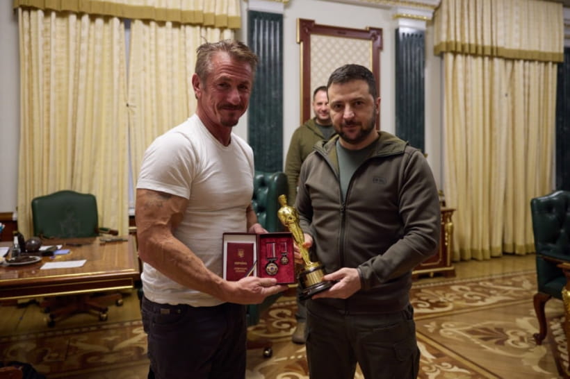 Шон Пенн и Владимир Зеленский