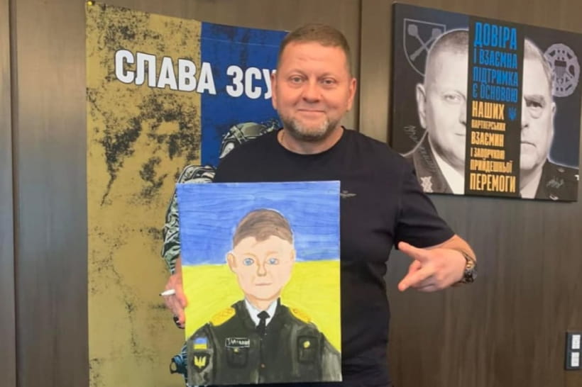 Валерий Залужный показал портрет от 11-летней девочки из Краматорска