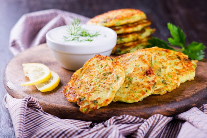 кабачки, оладьи