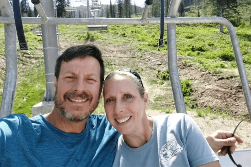 Келл Морріс і його дружина Джо
