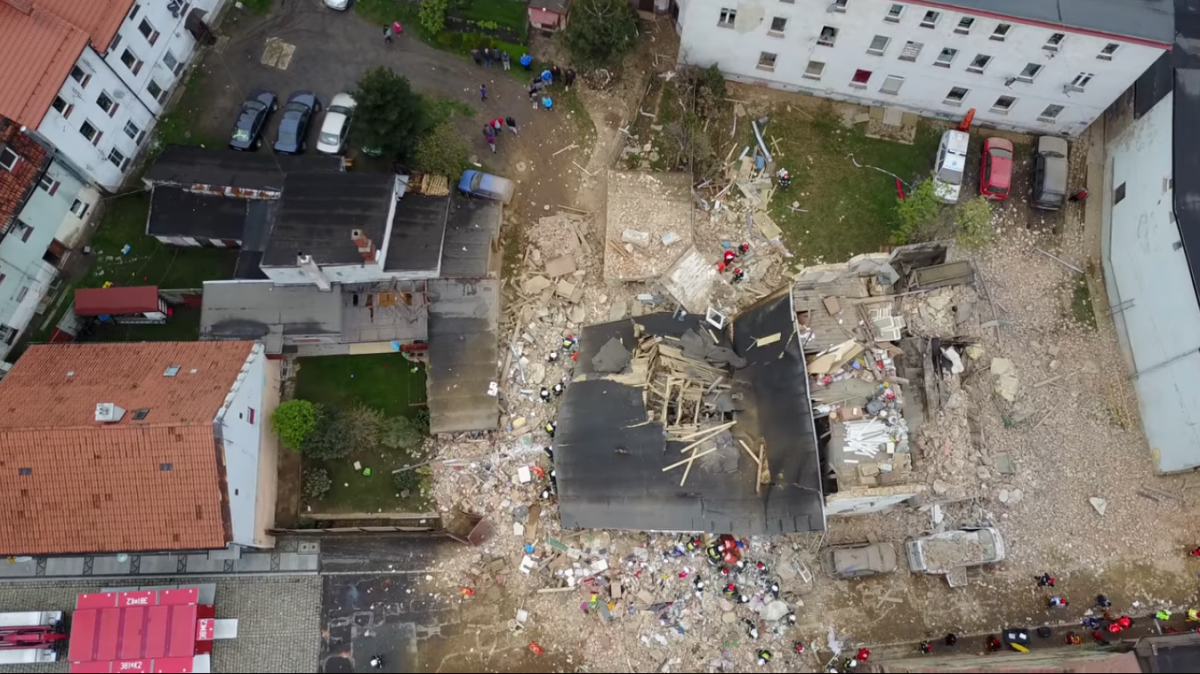 Обвал будинку в Польщі