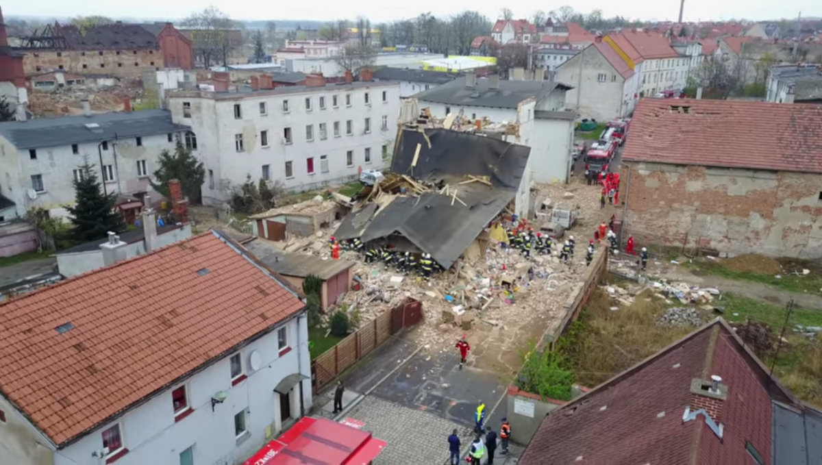 Обвал будинку в Польщі