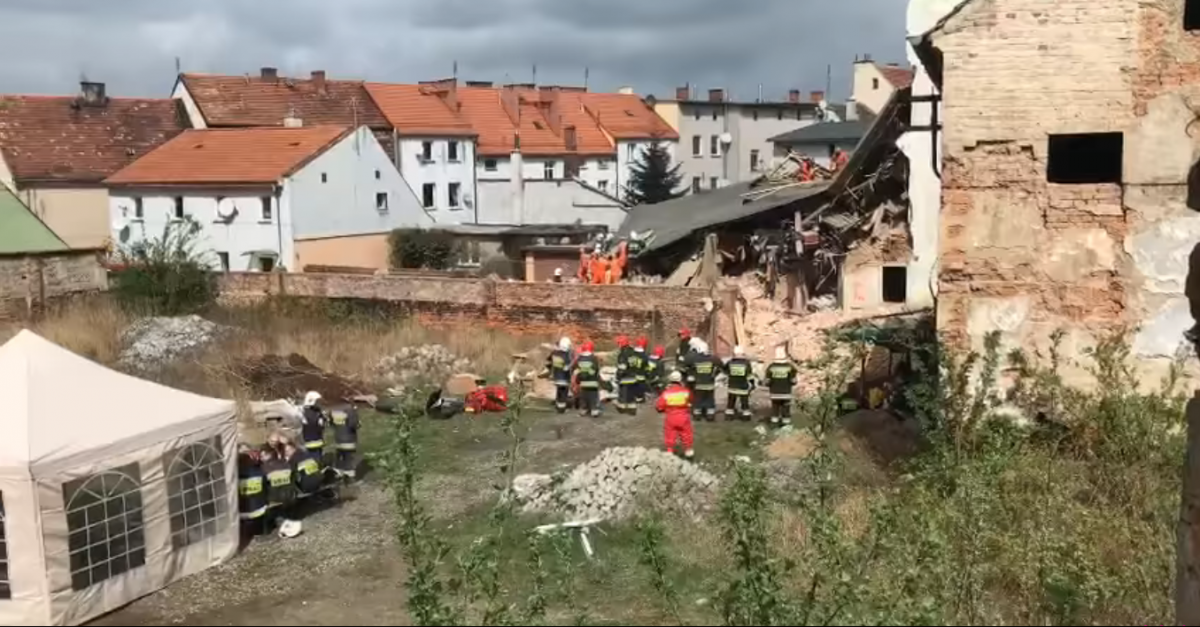 Обвал будинку в Польщі