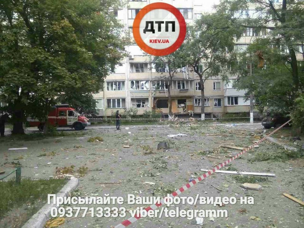 Вибух у Голосіївському районі Києва