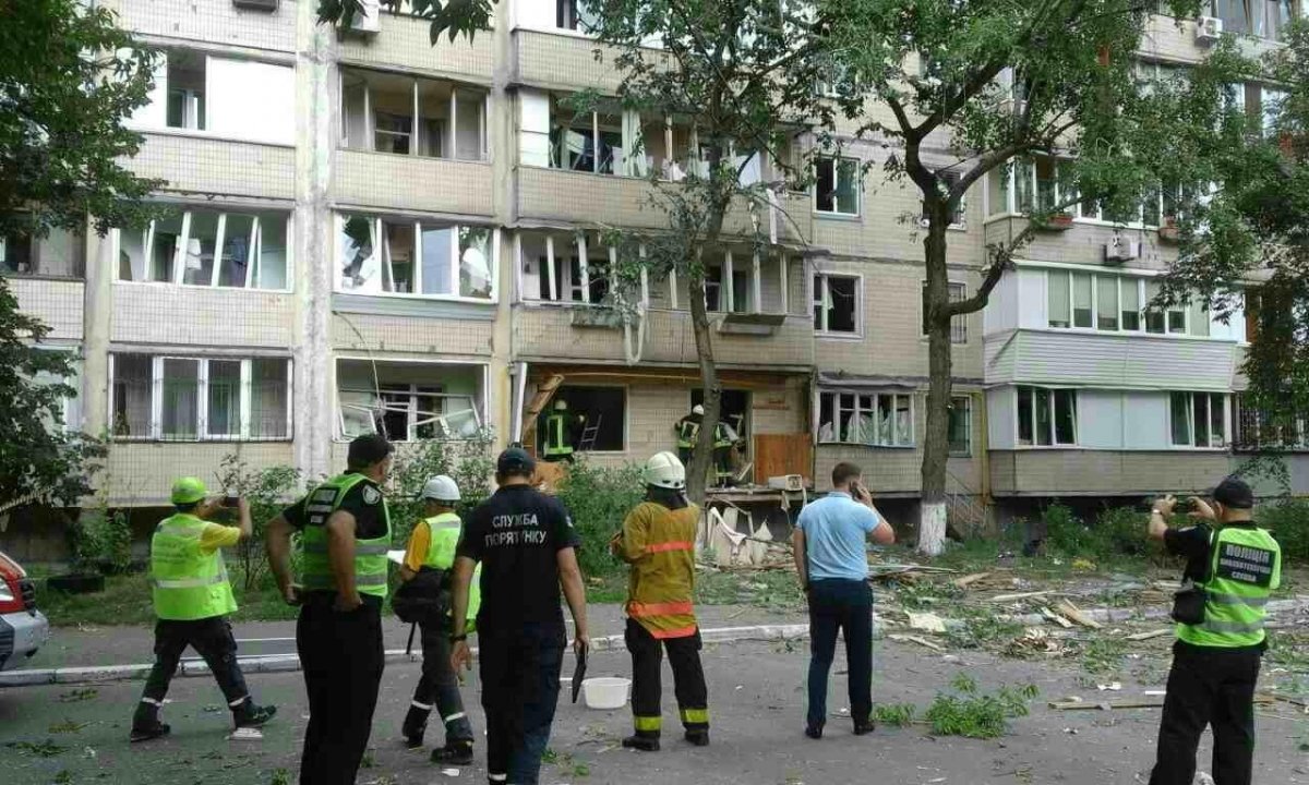 Вибух у Голосіївському районі Києва