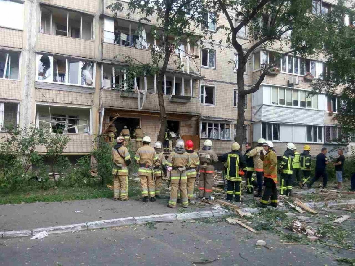 Вибух у Голосіївському районі Києва