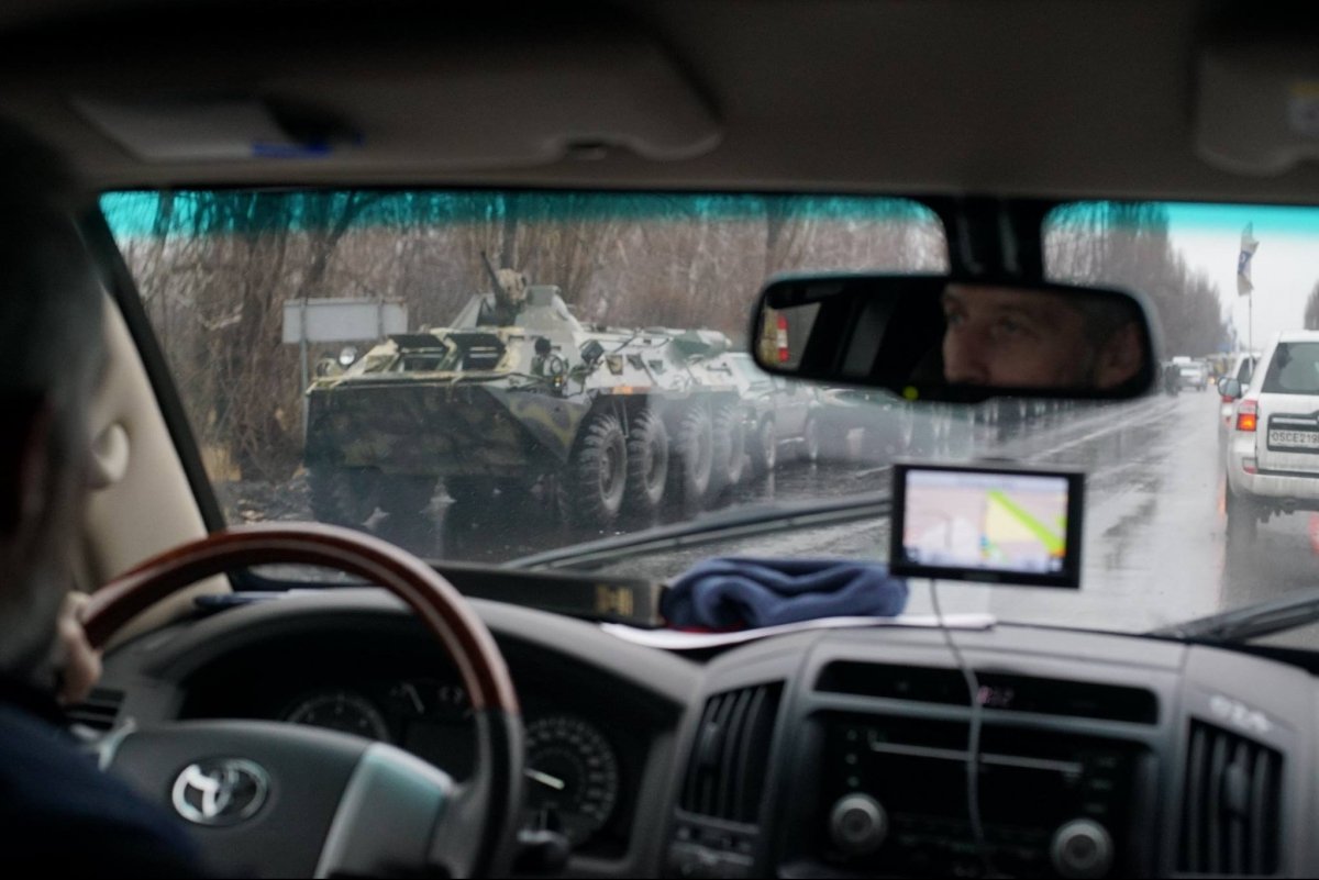 Військова техніка в Луганську