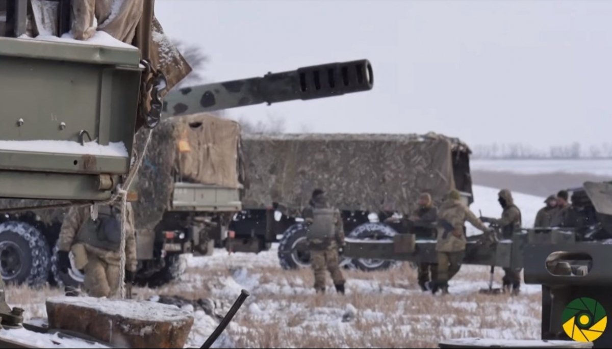 Навчання артилеристів на Приазов'ї