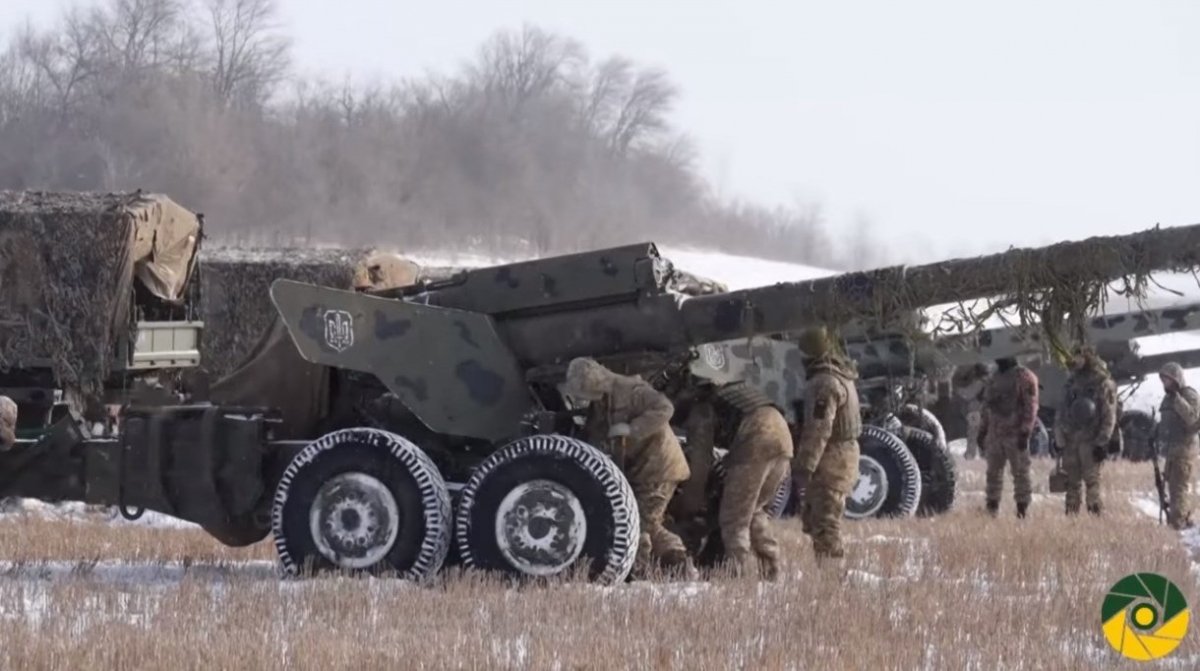 Навчання артилеристів на Приазов'ї