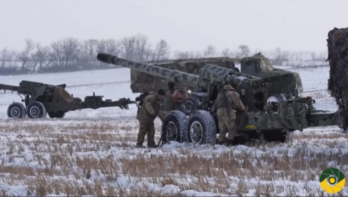 Навчання артилеристів на Приазов'ї