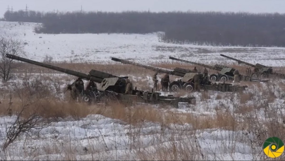 Навчання артилеристів на Приазов'ї