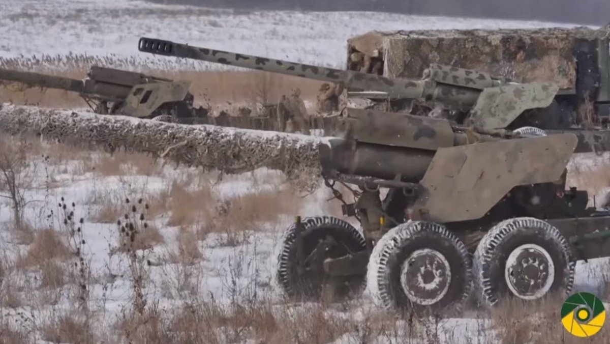 Навчання артилеристів на Приазов'ї